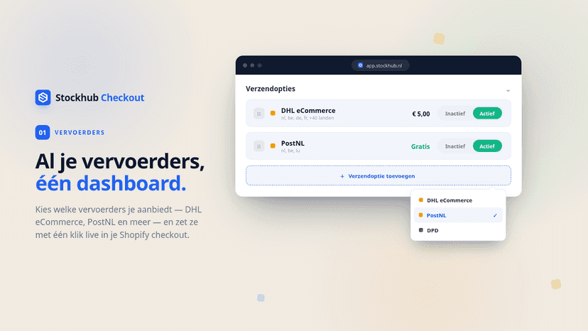 Al je vervoerders, een dashboard