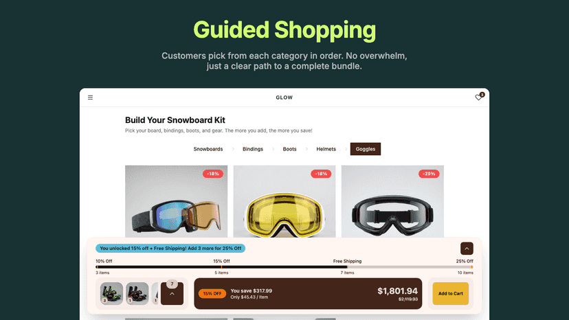 Guided shopping