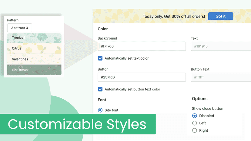 Yeps UI: Styling Features