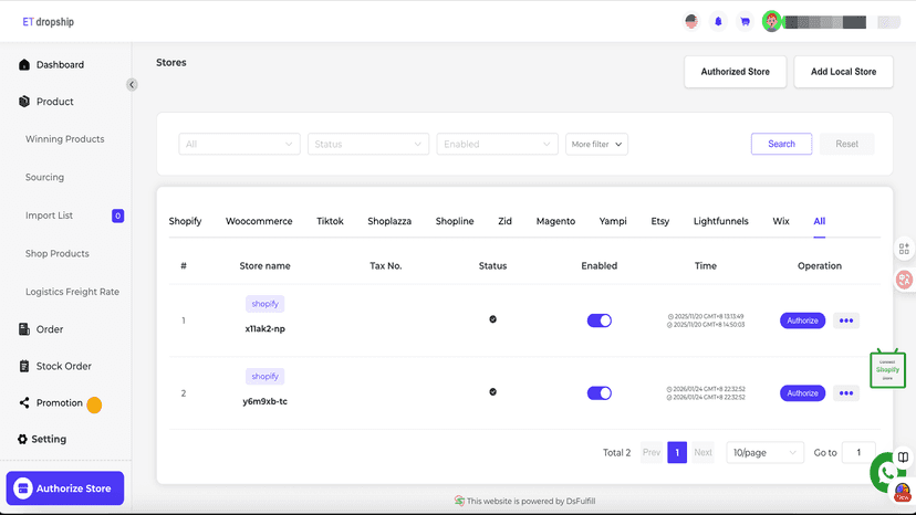 Multi-Platform Store Integration