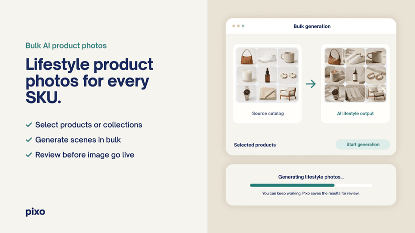 Lifestyle product photos for every SKU
