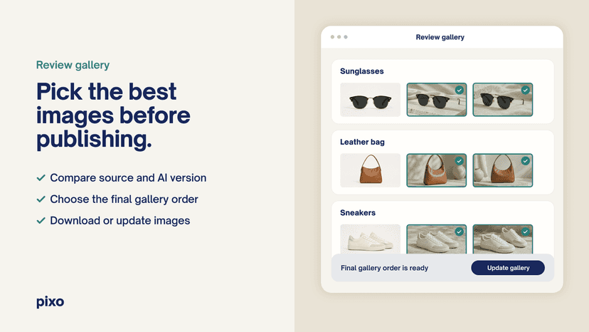 Pick the best images before publishing