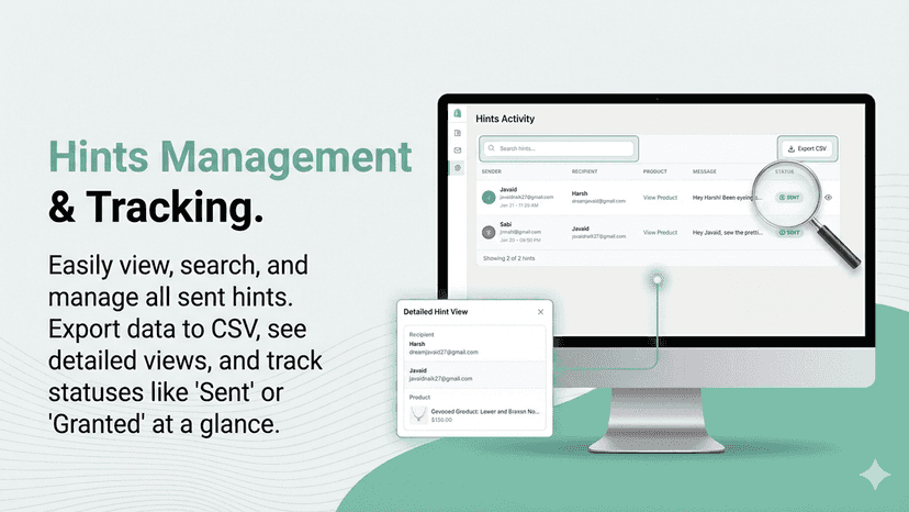 Hint management - drop a hint