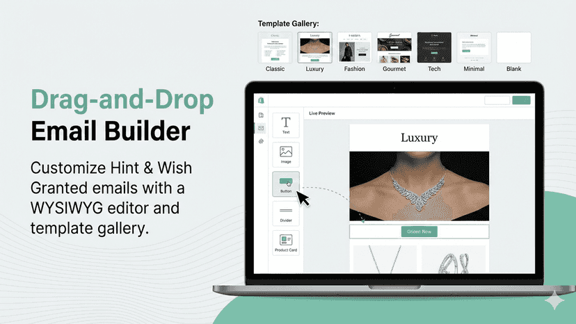 Drag and drop builder - drop a hint