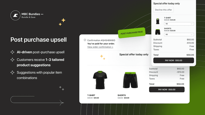 cross sell and upsell bundles