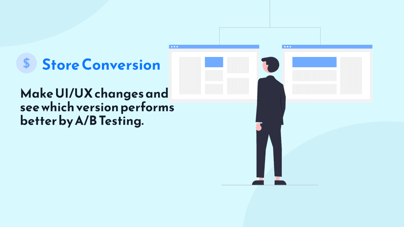 Increase store conversion rate by CRO landing page split test