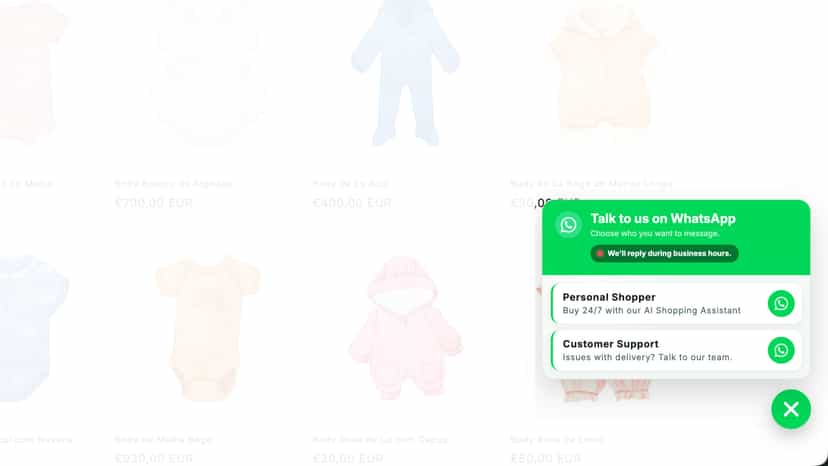 WhatsApp Widget Open | Offline