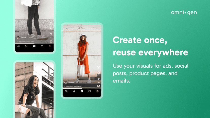 Use visuals for ads, social media or product pages