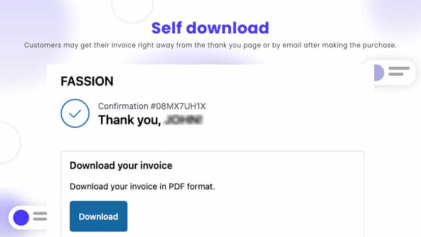 Printly invoicing