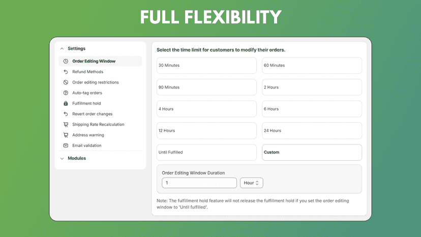 shopify order editing and editing order