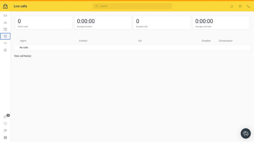 Live call page