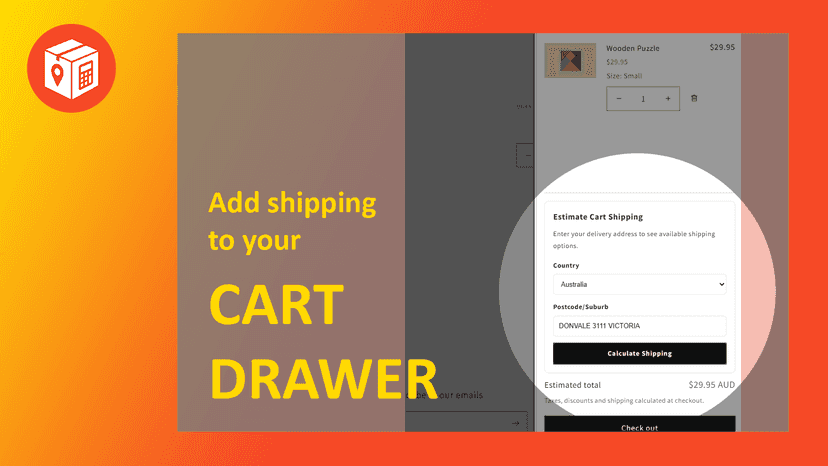 Add shipping to cart drawer