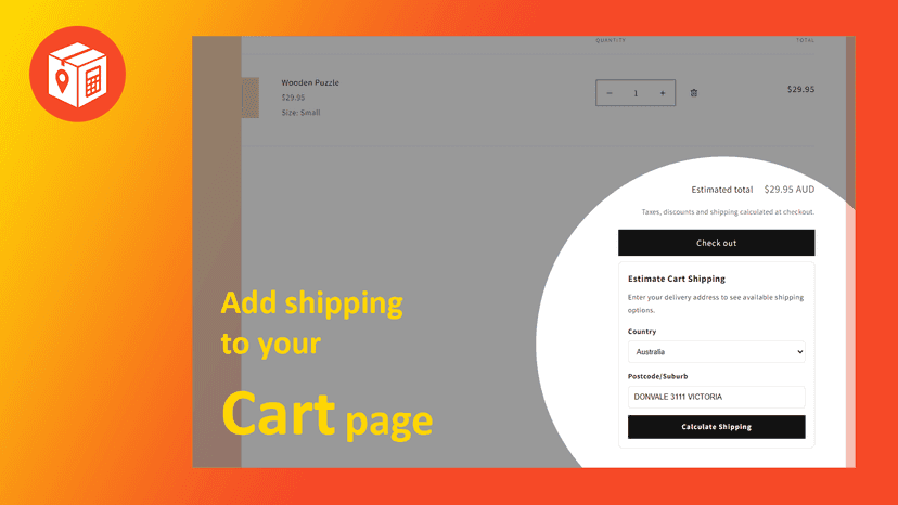 Add shipping to cart page