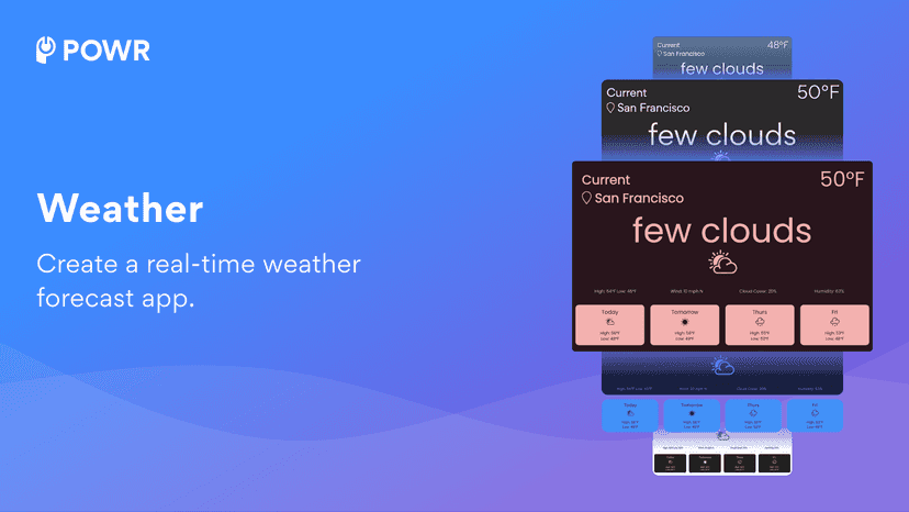Create a customized weather app for your online store.