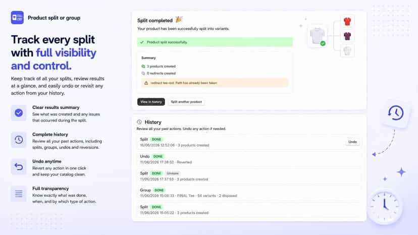 Track every split with full visibility and control