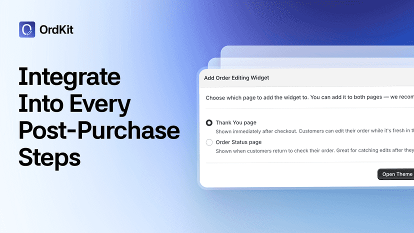 Integrate into every post-purchase steps