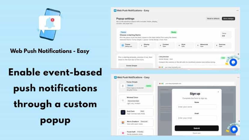 web push notification schedule