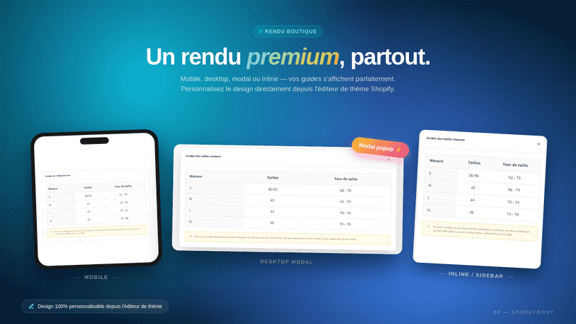 Rendu visuel