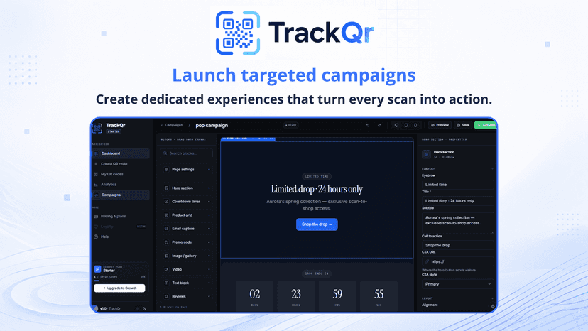 Targeted QR campaigns that turn scans into actions