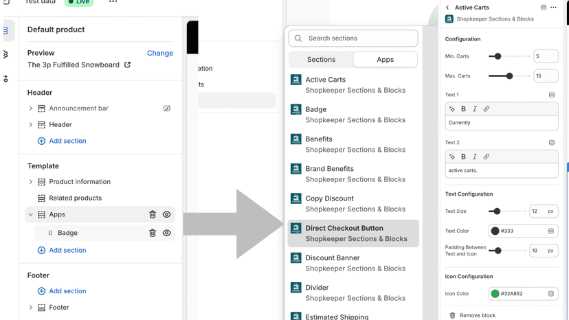 Setting Customization Page
