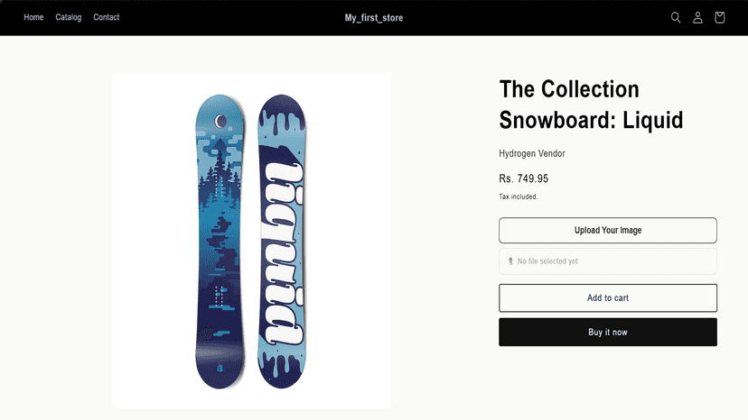 Storefront widget