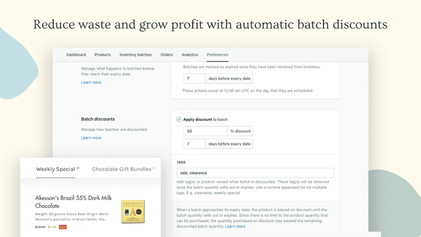 Reduce waste and grow profit with automatic batch discounts