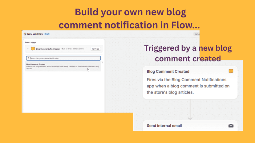 Build your own new blog comment notification in Flow