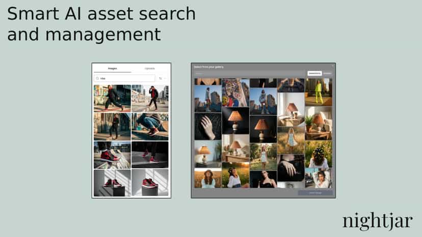 Smart AI asset search and management for your product images.