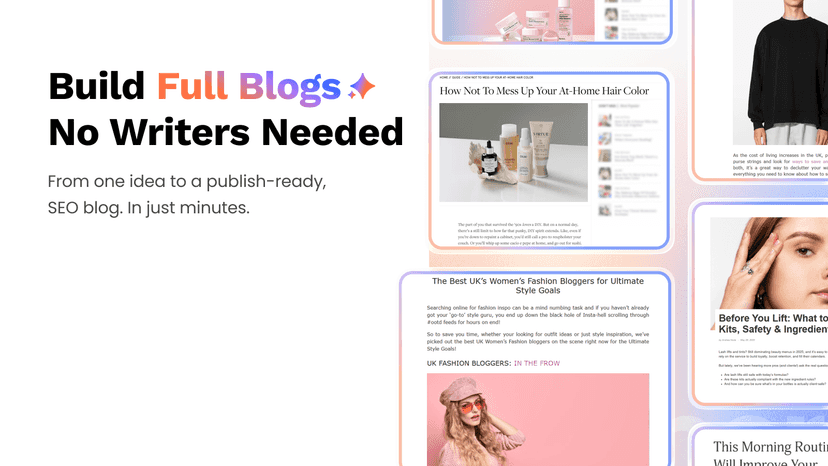 Boost search rankings and traffic with AI-generated content