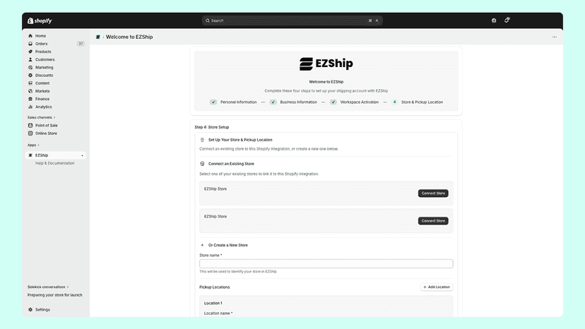 Welcome to EZShip