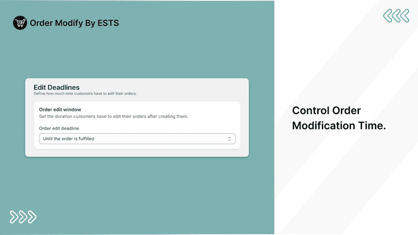 Control Order Modification Time