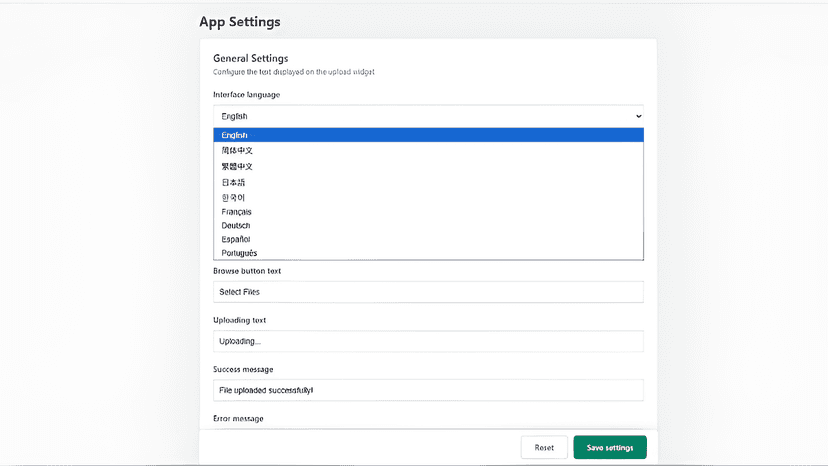 Set the language to be compatible with multiple countries.
