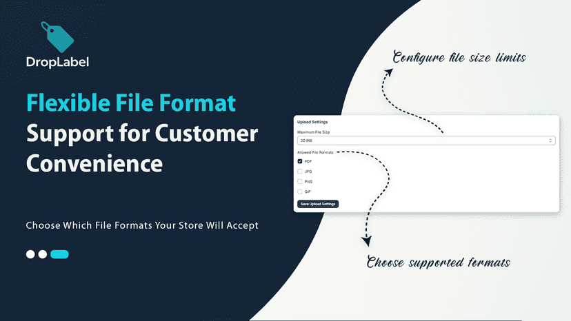 Choose Which File Formats Your Store Will Accept