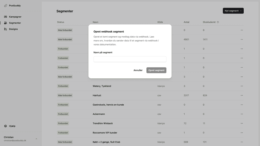 Importer segmenter
