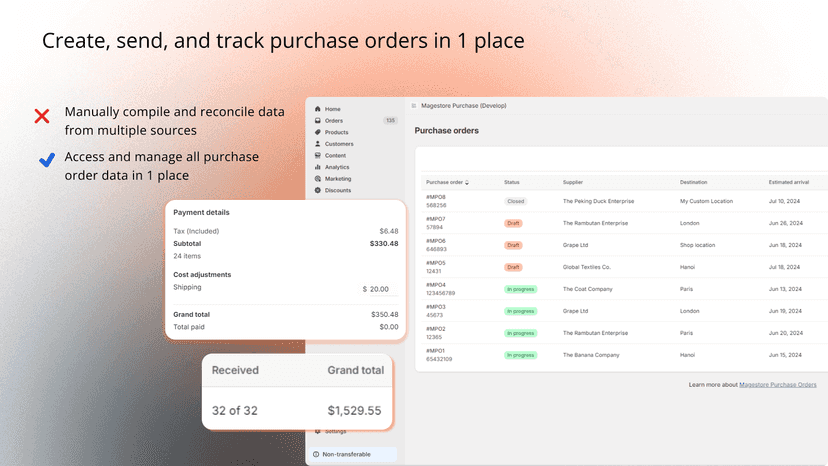purchase order management
