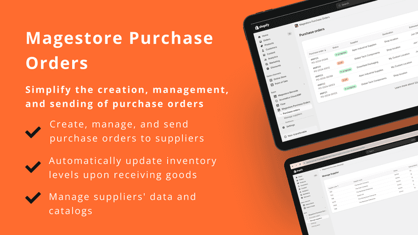 Create, send, track purchase orders