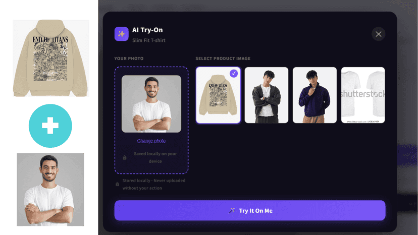 Trylo - AI Clothing Try On - Customer can easily try on