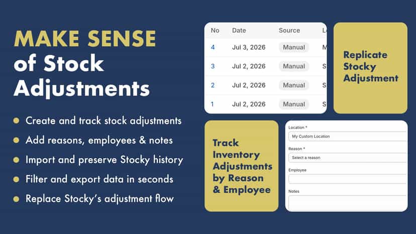 Make sense of stock adjustments