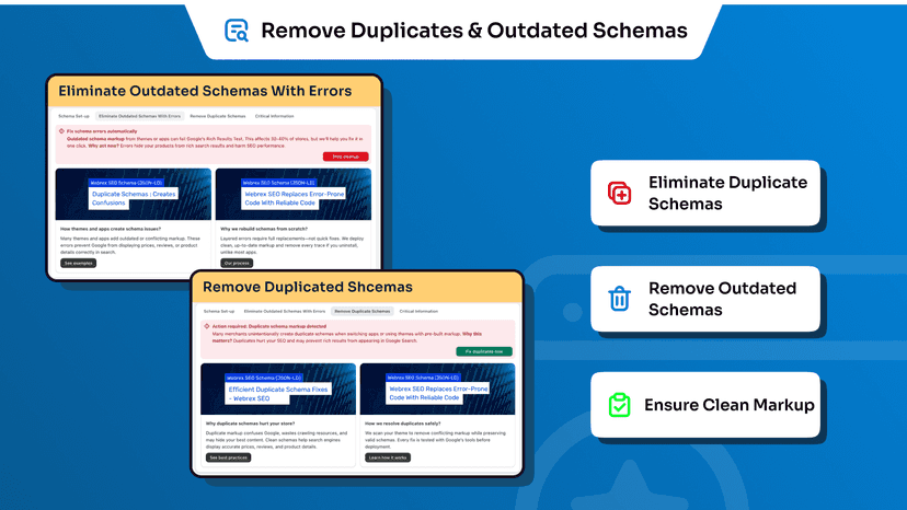 Remove Duplicates & Outdated JSON‑LD