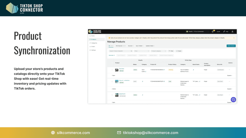 Product Synchronization