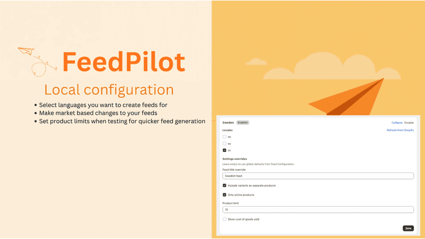 FeedPilot - Local configuration