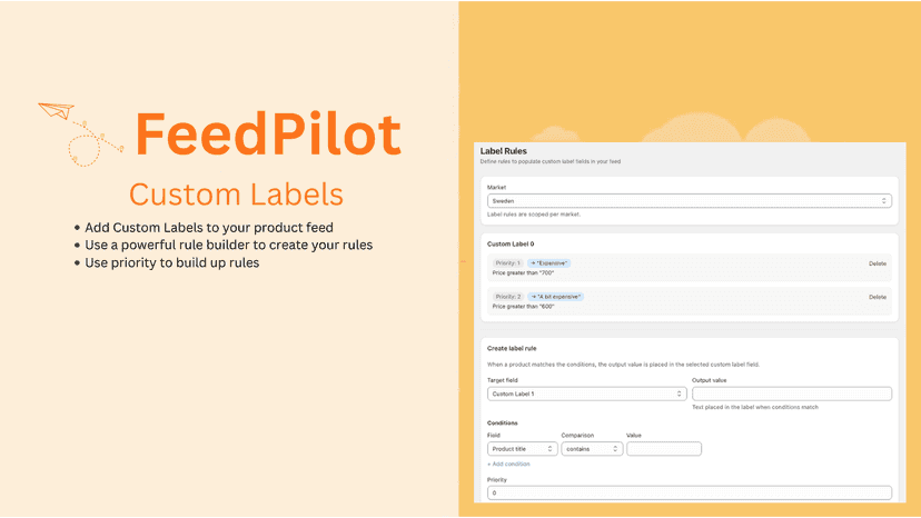 FeedPilot - Custom Labels