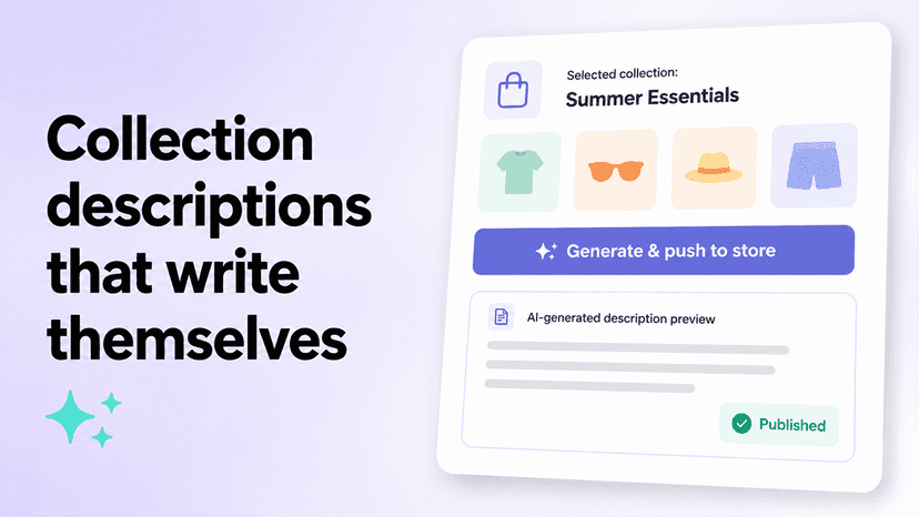 Bulk generating descriptions for multiple products at once