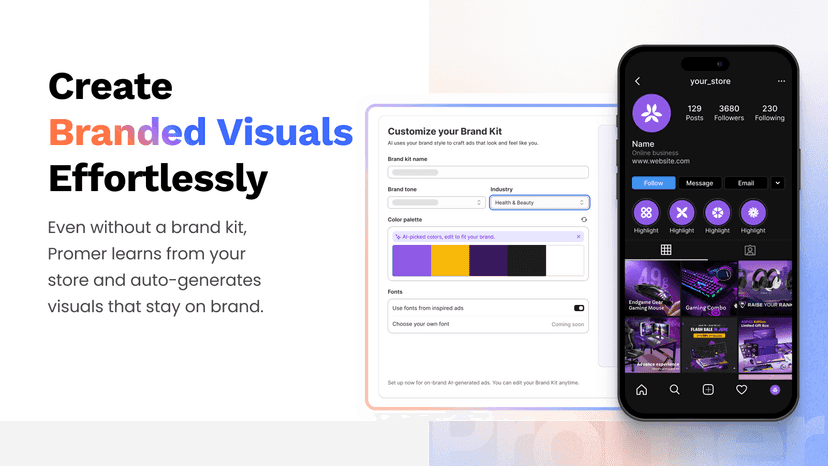 Promer adapts tone, layout, and format to fit your style