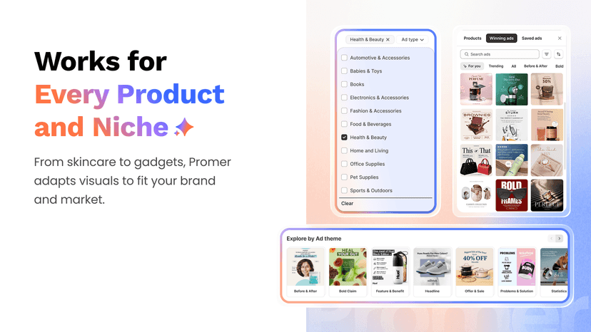 Promer adapts visuals to fit your brand and market