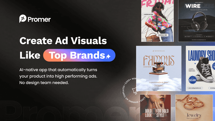 Promer AI Creative Studio: Create Ad Visuals Like Top Brand
