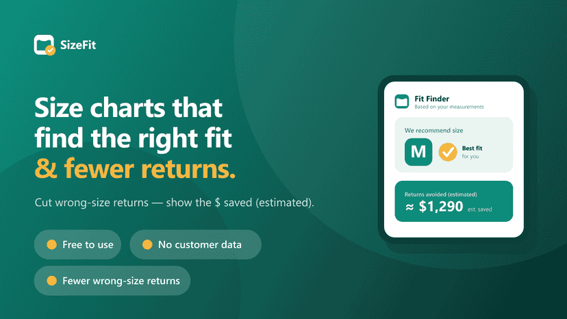 Size charts that find the right fit & fewer returns