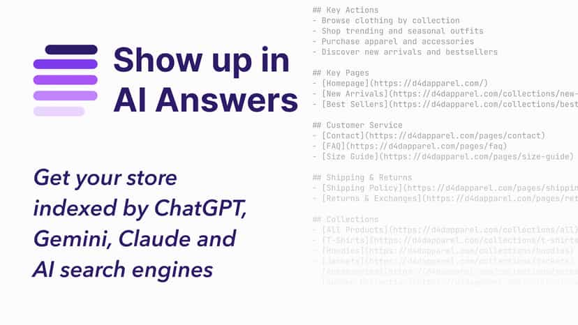 AI search showing a product recommendation