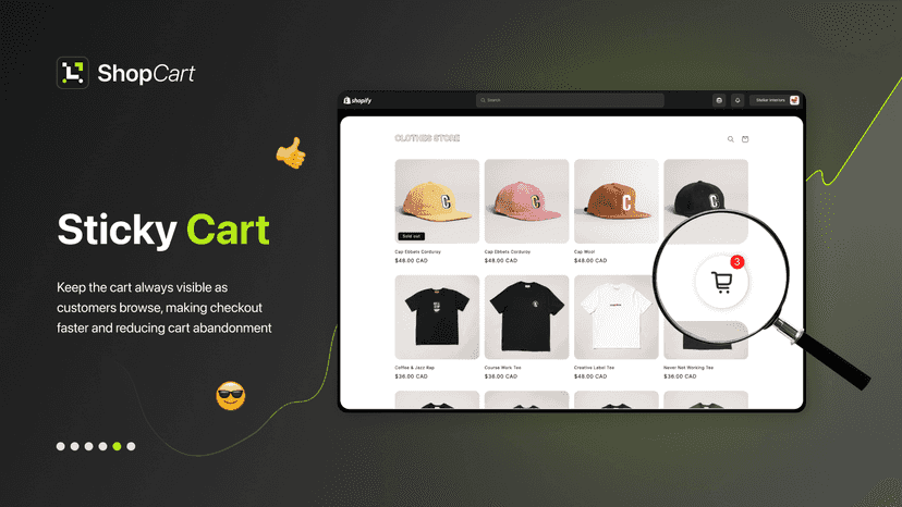 Sticky cart