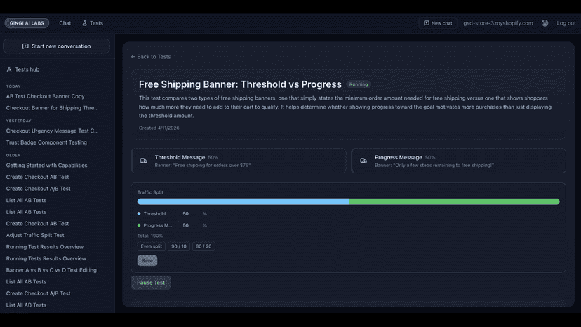 Compare variant results in one view to decide what to keep